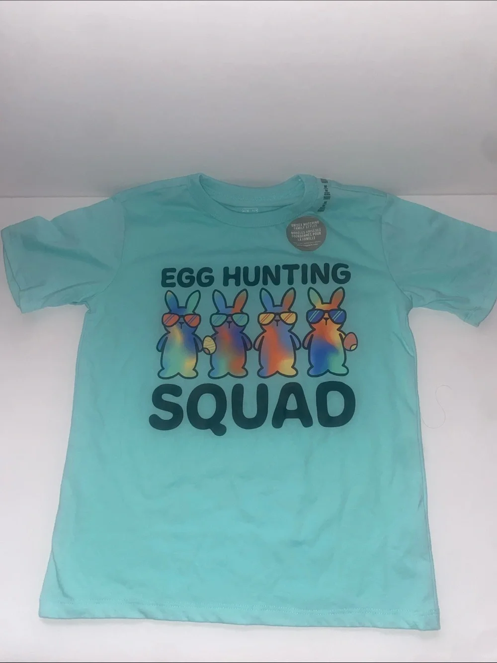 The Children's Place Aqua 'Egg Hunting Squad' Graphic Tee